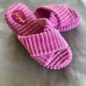 Free People Two Days in Ibiza Terry Slide Platform Slippers Orchid Pink Size 7.5